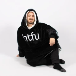 Htfu Black Oversized Blanket Hoodie -Gift Box Sales 590896 005 2
