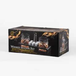 Refined Gifts Whiskey Station With 2 Crystal Glasses -Gift Box Sales 592152 003