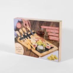 Cheeseboard W Slate And Magnetic Knives -Gift Box Sales 592472 005
