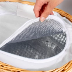 Picnic Basket W Table Top Mandala Print And Glass Holder -Gift Box Sales 592626 003 h