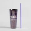 Glitter Sipper Cup 700mL Im Not Always A B*tch Purple -Gift Box Sales 592638 001