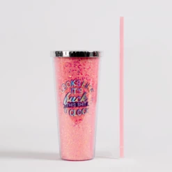 Gift Box Sales 38 Raspberry Glitter Sipper Cup 700mL