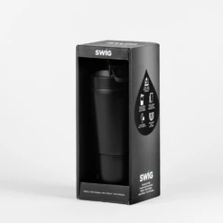 Swig Black Graphite Multi Shaker With Twist Storage -Gift Box Sales 592700 005