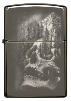 Zippo - Black Ice Skull Mountain