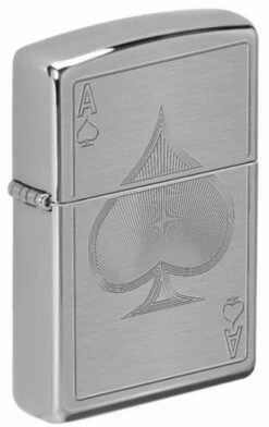 Zippo - Brushed Chrome Ace Of Spades