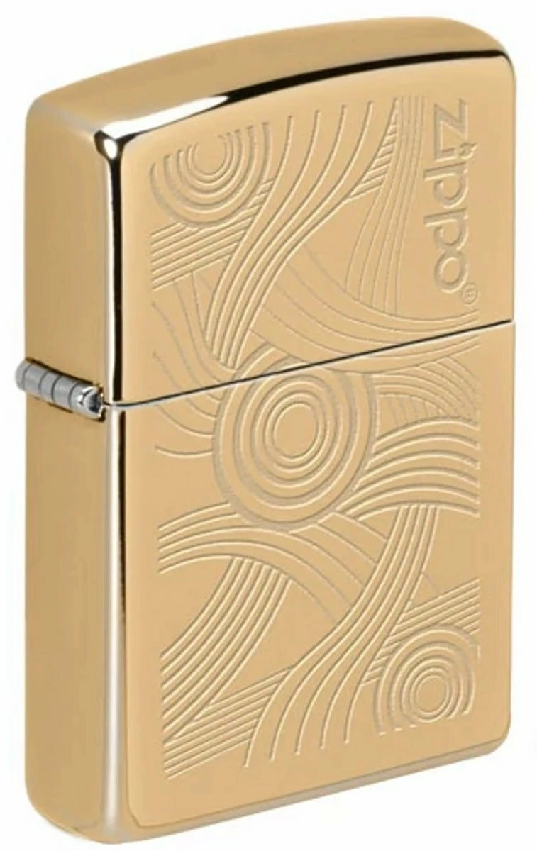 Zippo - Brass Floating Ribbons 3 Zippo - Brass Floating Ribbons