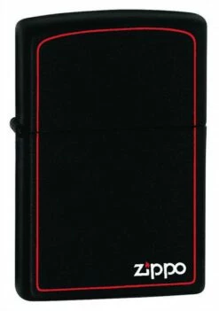 Zippo - Matte Black With Border